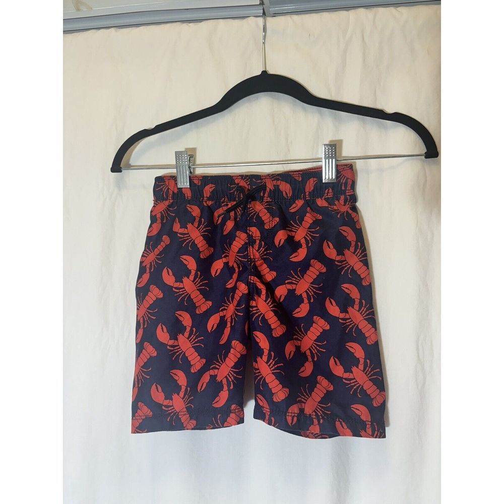 Old Navy Boys Lobster Swim‎ Trunks size 4 EUC A19